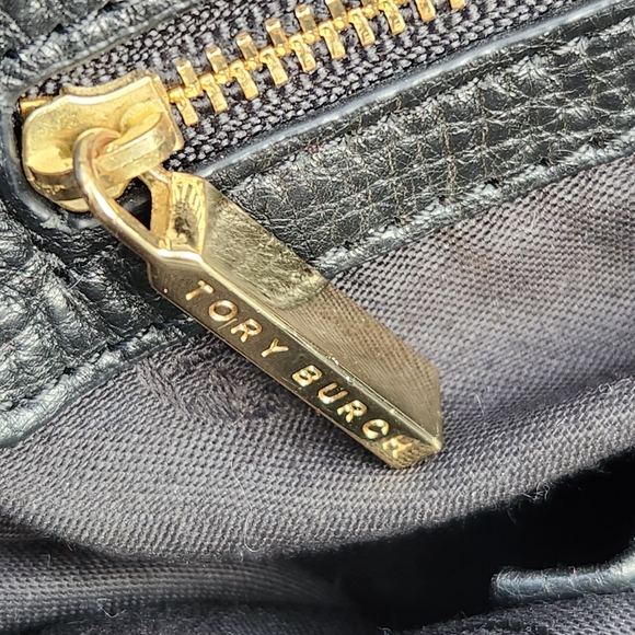 TORI BURCH Michele Tote Shoulder Bag Large Double Handle Pebbled Leather - Picture 6 of 11